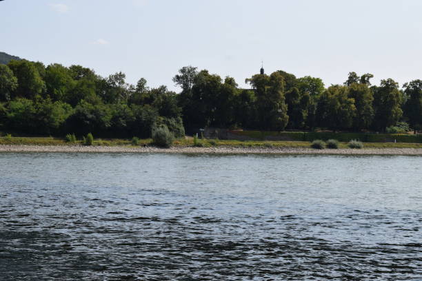 istock low water level in rhine, Koblenz 1027670782