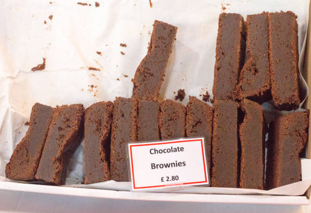istock Chocolate Brownies in Borough Market, London 1027673330