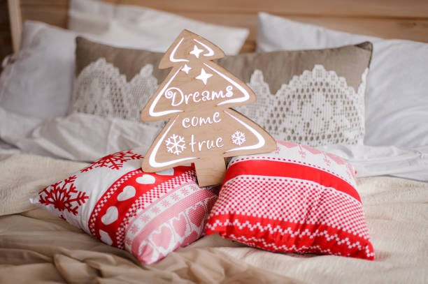 istock Christmas decoration consisting on wooden christmas tree 1027678428