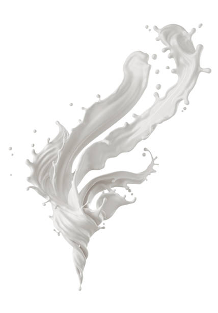 istock splash of Milk twisted. 1027680594