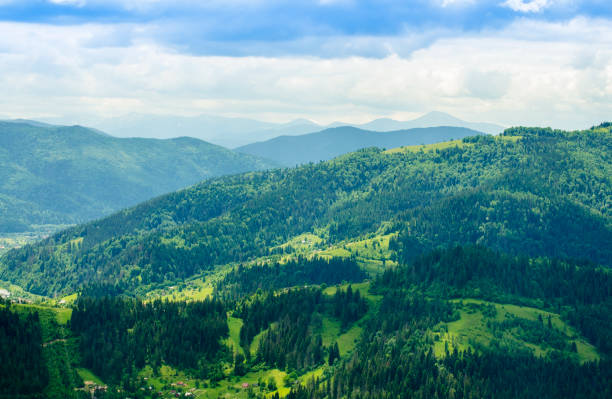istock mountain tops of Carpathian mountains 1027683722