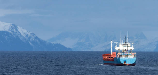 istock Cargo ship in the North Sea 1027686090