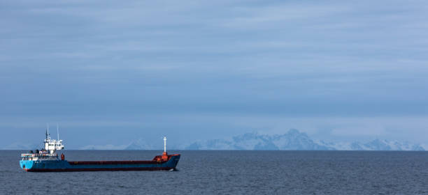istock Cargo ship in the North Sea 1027686104