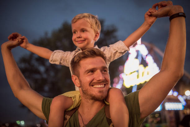 istock Father and son on festival 1027686288