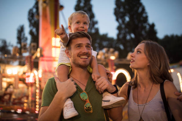 istock Family enjoy on summer festival 1027686776