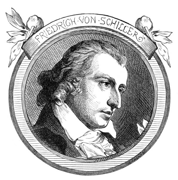 istock Friedrich Schiller german poet and author portrait illustration 1027690004