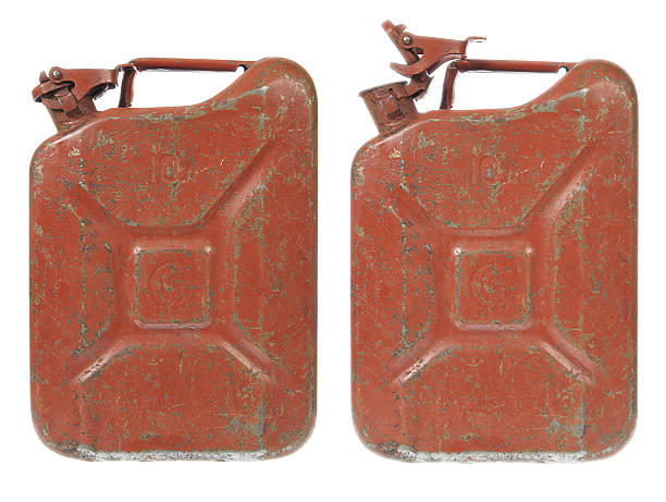 Rusty Gas Can stock photo