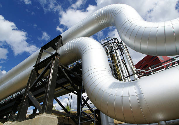 istock Low-angle shot of ladder and pipes 102769659