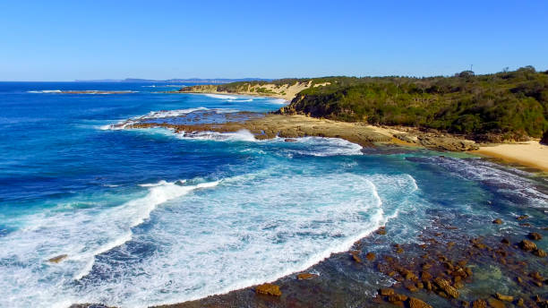 istock Aerial view of beaches and coastline 1027697404