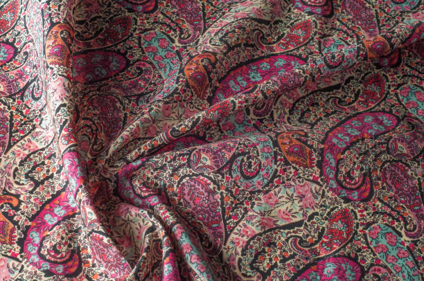 istock Texture background pattern.  Paisley vintage floral motif ethnic seamless background. Abstract lace pattern. Imitation of a textile factory. Hand-painted colorful wallpaper 1027704614