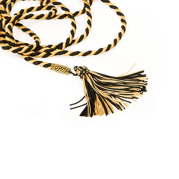 istock Gold and black rope with tassel. 102770582