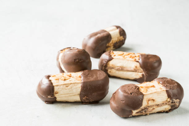 istock typical Dutch cookie with chocolate, called Bokkepootje 1027723858