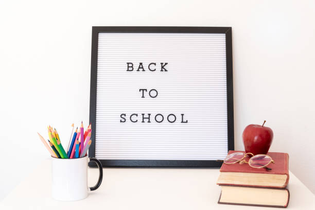 istock Back to school notice on message board. 1027728388