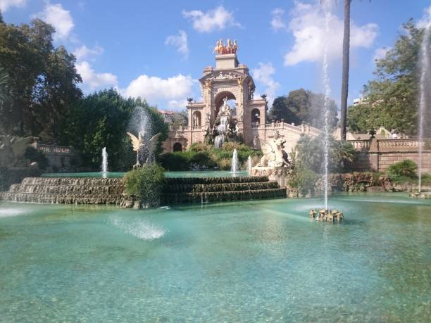 istock Fountain in a Parc de la Citadella in Barcelona 1027728408