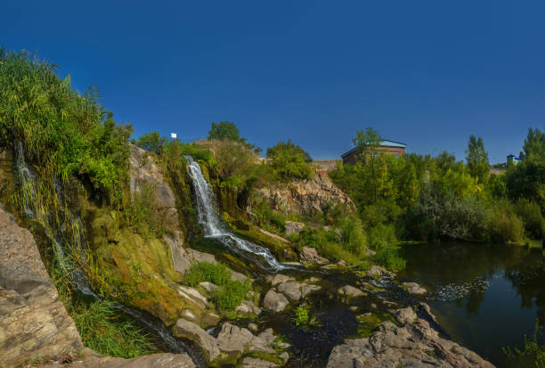 istock Waterfall in Kryvyi Rih at Karachuni dam 1027730754