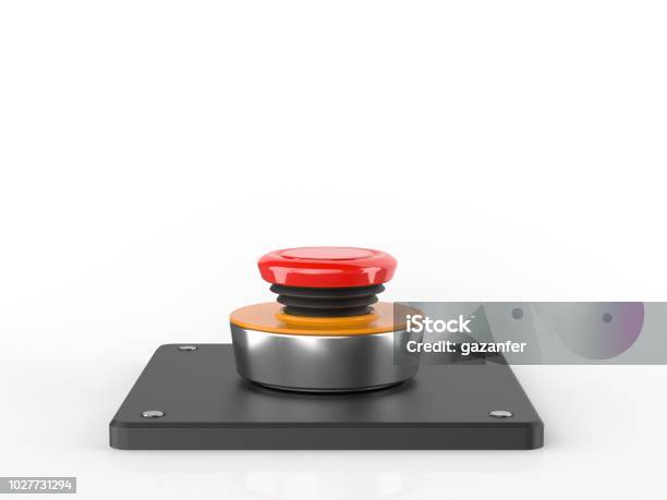 Panic Button Texture 3d Rendering Panic Button Isolated White Background Stock Photo ...