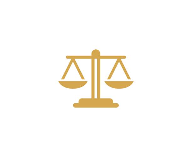 ilustrações, clipart, desenhos animados e ícones de ícone de escala - legal scales