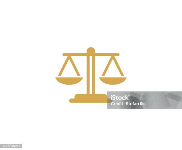 Scale Icon Stock Illustration - Download Image Now - Icon Symbol, Weight Scale, Law