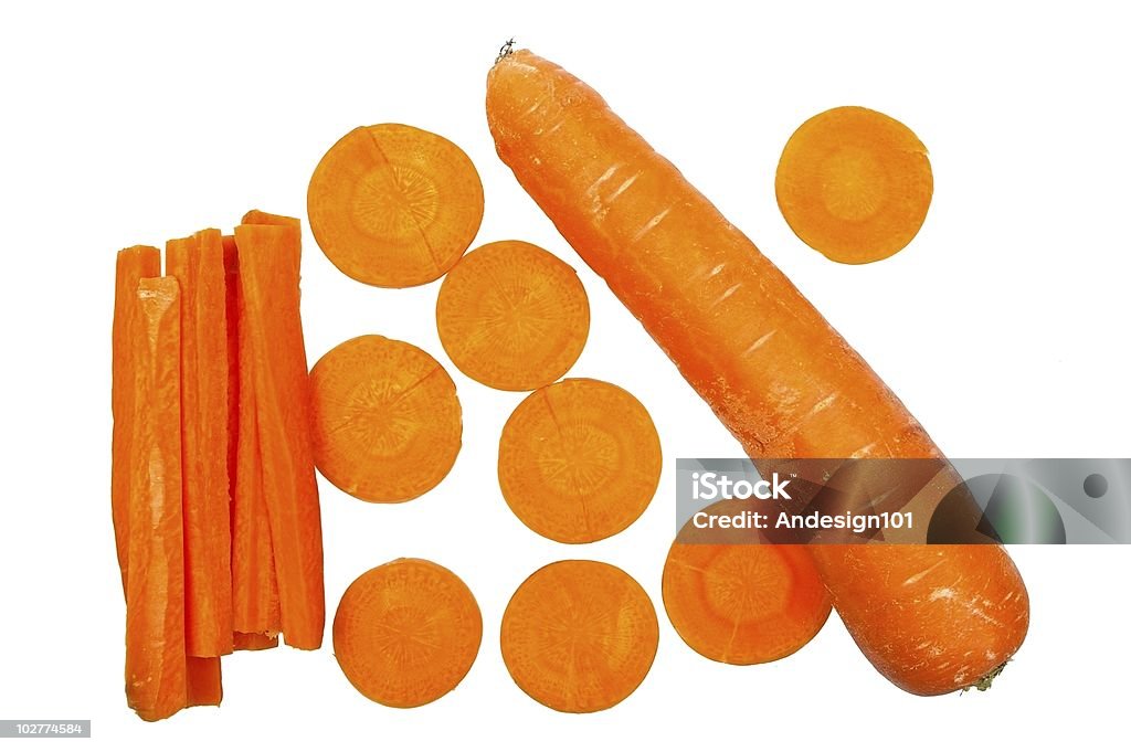 Carota isolato - Foto stock royalty-free di Alimentazione sana