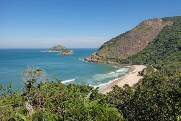 The paradisiac summer beach - Praia paradisíaca de verão Prainha - Grumari - Rio de Janeiro verão stock pictures, royalty-free photos & images
