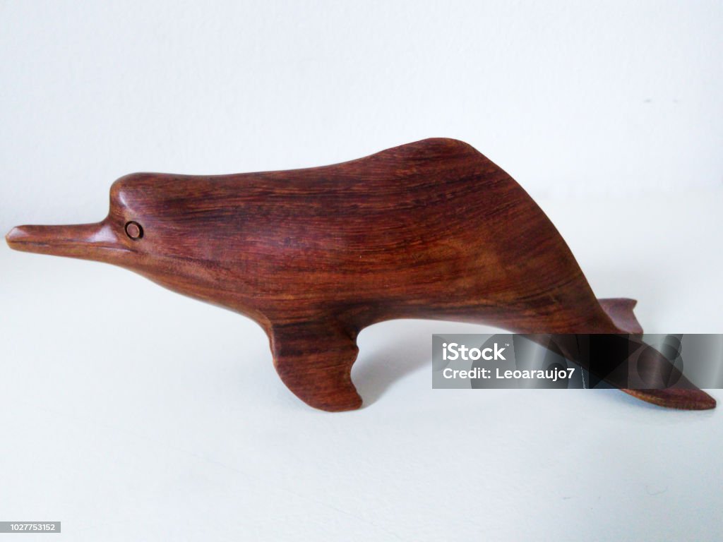 Dolphin - Boto Handicraft of the Amazon Animal Stock Photo