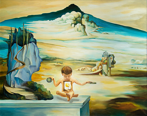 pintura al óleo originales partiendo de Salvador Dali photo