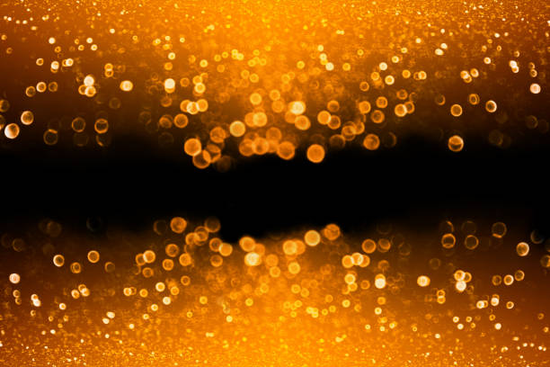 istock Orange Black Halloween or Thanksgiving Border Glitter Background 1027758642