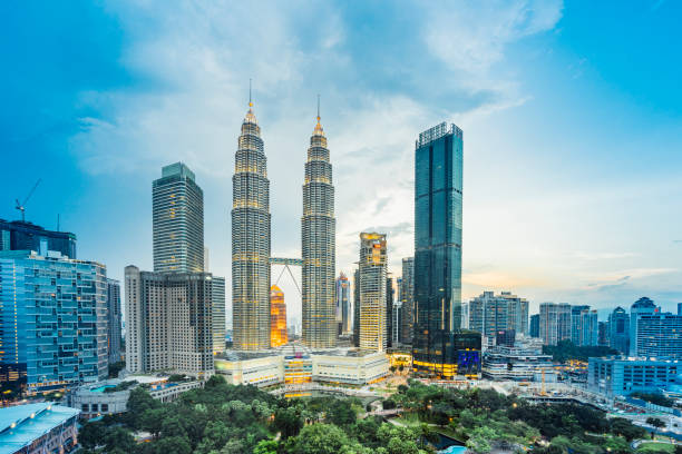 istock Kuala Lumpur Skyline with Petronas Towers at sunset 1027761840