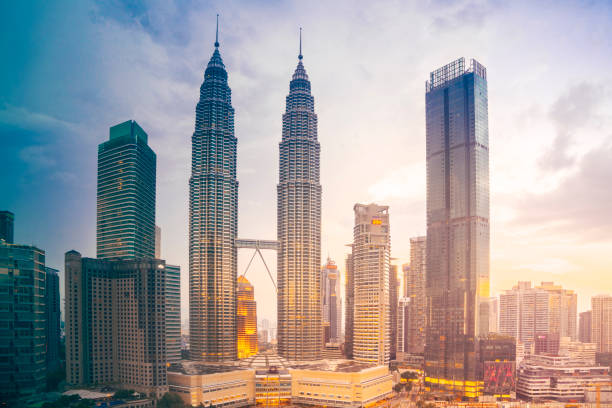 istock Kuala Lumpur Skyline with Petronas Towers at sunset 1027761854