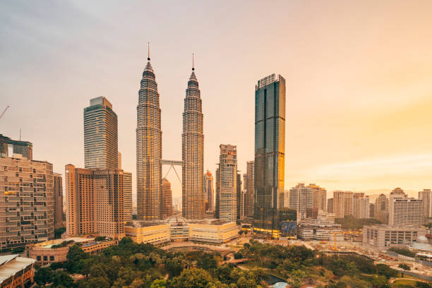 istock Kuala Lumpur Skyline with Petronas Towers at sunset 1027761858