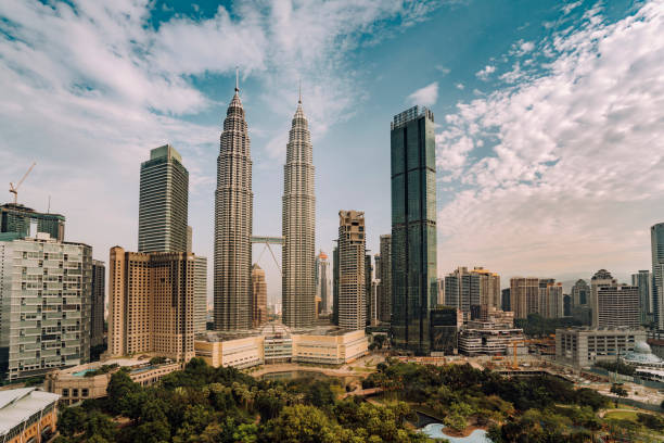 istock Kuala Lumpur Skyline with Petronas Towers at sunset 1027761864