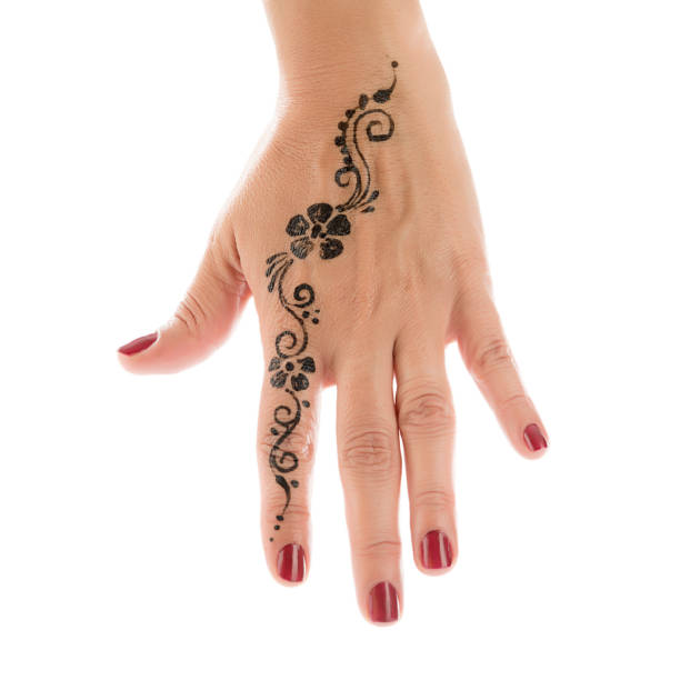 henna lub mehandi - mehandi india fashion women zdjęcia i obrazy z banku zdjęć