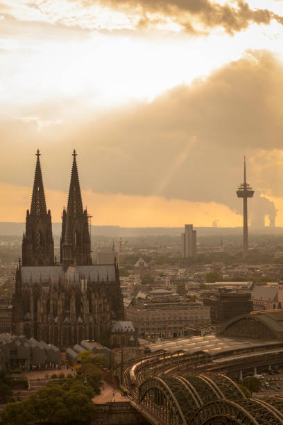 istock Aerial view of Cologne City skyline 1027768028