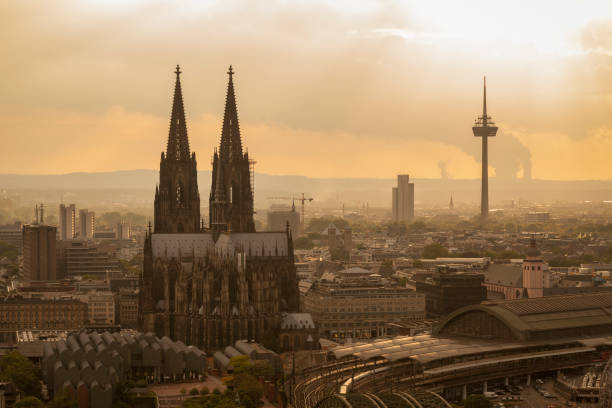 istock Aerial view of Cologne City skyline 1027768062