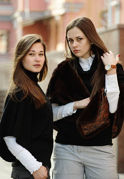 istock Two beautiful girls in the city 102777444