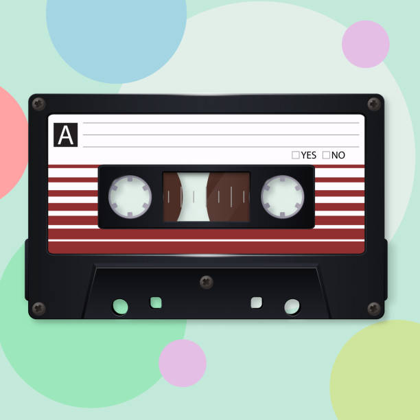 Audio cassette. Vector illustration Audio cassette. Vector illustration audio cassette illustrations stock illustrations