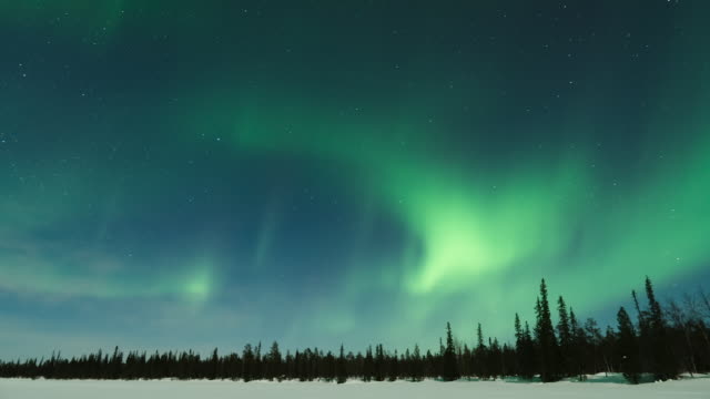 Timelapse of Aurora in Lapland
