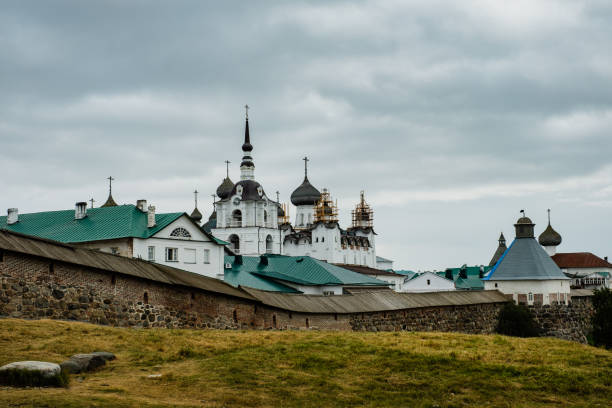 istock Beautiful russian Solovki Monastery at summer day. 1027825800