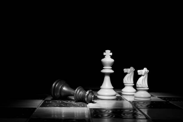 istock Chess photographed on a chessboard 1027826098