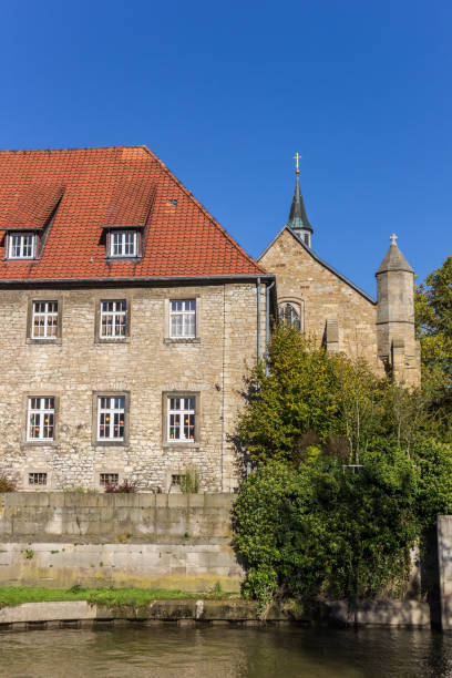 istock Historic house at a canal in Hildesheim, Germany 1027854926