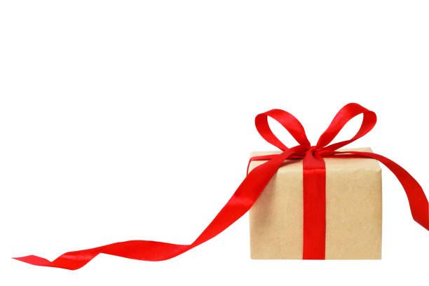 istock Gift box against bokeh background. Holiday present. Festive 1027858764