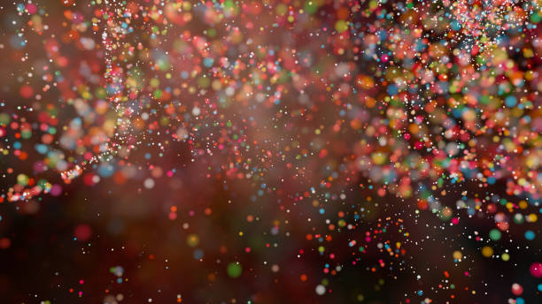 istock Beautiful colorful bokeh blurred background defocused lights 1027859498