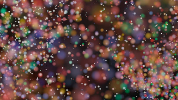 istock Beautiful colorful bokeh blurred background defocused lights 1027859550