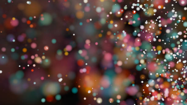 istock Beautiful colorful bokeh blurred background defocused lights 1027859556