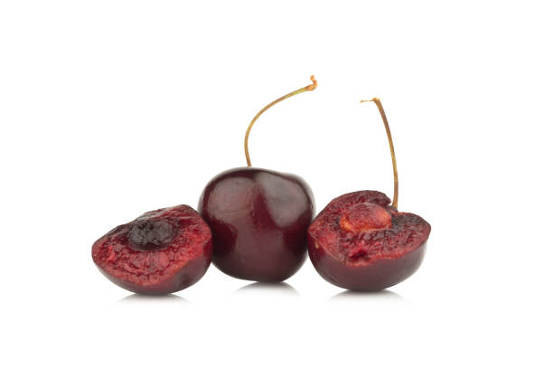 istock cherry. cherries black isolated on white background 1027864454