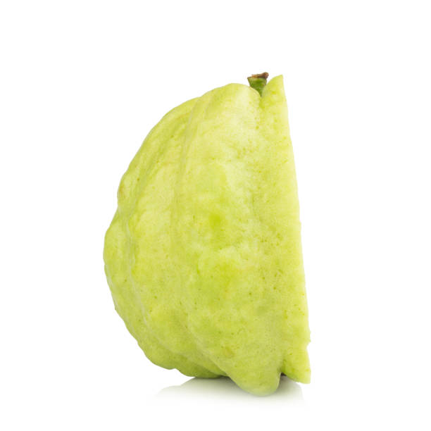 istock Guava fruit asian isolated on white background 1027864486