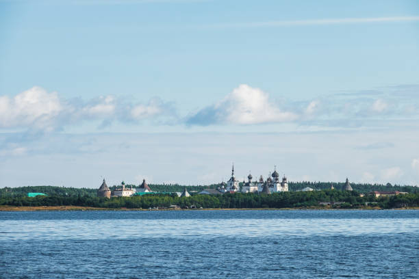 istock Beautiful russian Solovki Monastery at summer day. 1027876594