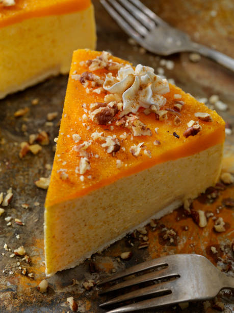 istock No-Bake Pumpkin Spice Cheesecake with Shortbread Crust 1027882262