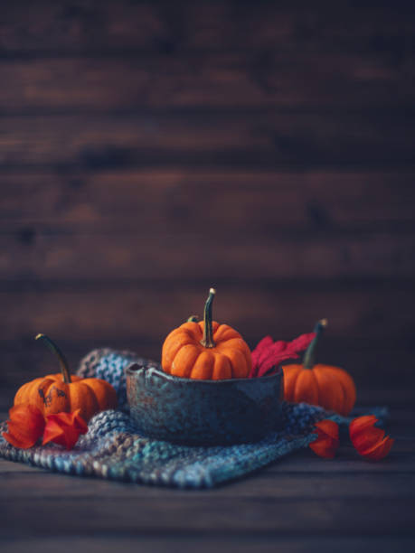 Still life with autumn crops and fruits