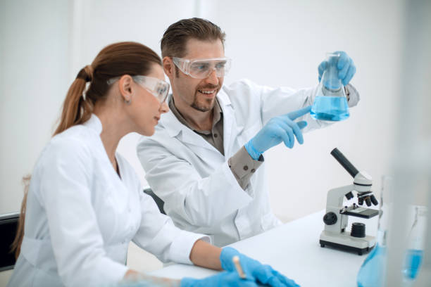 istock close up.two scientists discuss the results of testing 1027904058